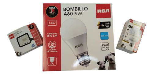 Iluminación Rca Residencial Kit 6bom/9w,1bulbo/20w, 1ref/20w