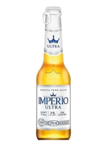 Cerveja Império Ultra Light Low Carb Sem Glúten 275ml (12un)
