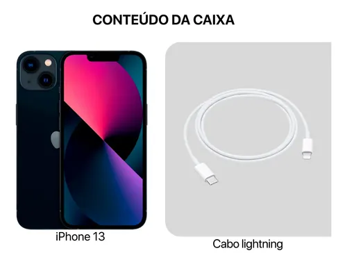 Apple iPhone 13 (128 Gb) Meia-noite Envio Imediato Garantia (Novo