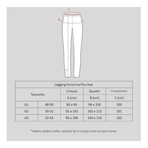Kit 4 Legging Plus Size Cintura Alta #fitness #academia #top