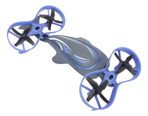 Drone Rc Quadcopters 3 Em 1 Blue Air Water Ground Flip Led