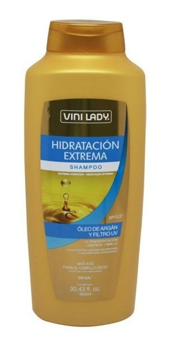 Shampoo Vini Lady Hidratación Extrema 900 Ml Sin Sal