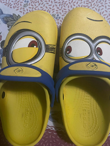 Crocs De Niños Motivo Minions Cómo Nuevas J3