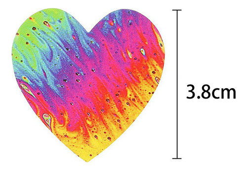 3 Paquete De 2-4 Pegatinas De Corazón Funky De 500 3 Piezas
