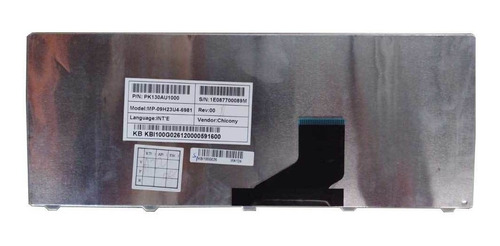 Teclado Para Netbook Acer Gateway Nav50 Inglês