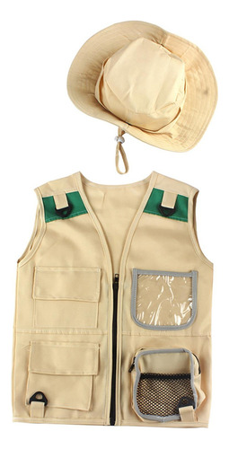 Kit De Aventura Niños Chaleco De Carga Y Sombrero Para