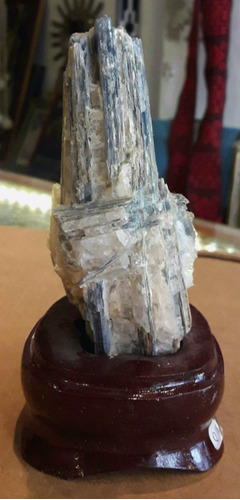 Mineral Roca Cristal Cianita Disteno Azul Cuarzo 11 Cm X 6