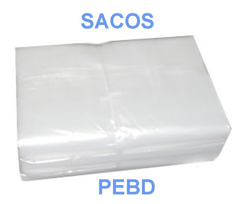 Saco Plástico Virgem Transparente Pebd C/ 15kg Diversos Tam.