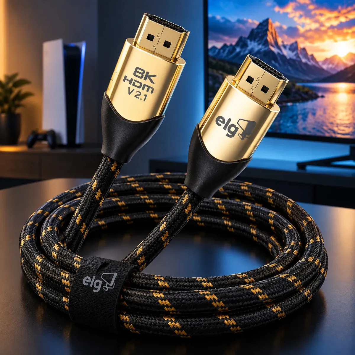 Cabo Hdmi 2.1 3 Metros 4k 120hz 8k 60hz Ps5 Xbox Series X S Ezsias Armarinhos