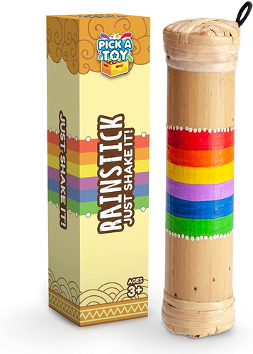 Pick A Toy Bamboo Rainstick Rainstick - Juguete Sensorial Pa