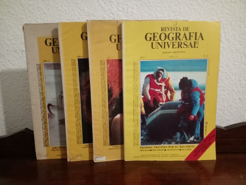 Lote De 4 Revistas De Geografía Universal 