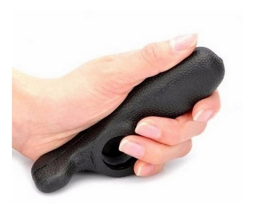 Bar End Chifre Bike High One Curto Emborrachado 126mm Preto