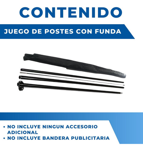 Pack 35 Asta De Bandera 4.5m Flag Banner