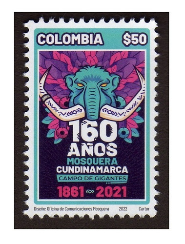 Mosquera Cundinamarca 160 Años Estampillas De Colombia Sm1