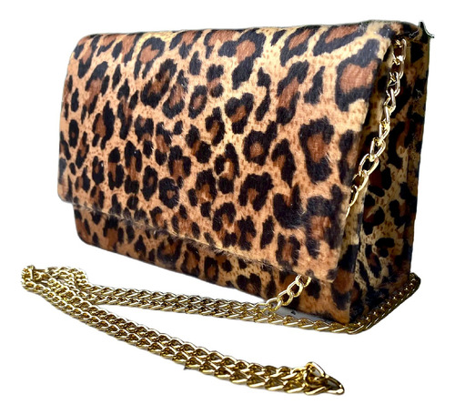 Bolsa Clutch Festa Animal Print Onça Acessório Feminino