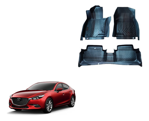 Kit De Tapetes Uso Rudo Mazda 3 2014-2018