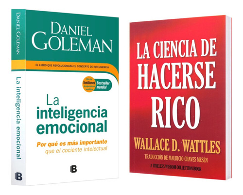 Inteligencia Emocional + Ciencia Hacerse Rico Pack 2 Libros