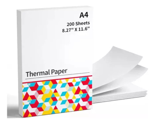 Papel Térmico Tamaño Carta Para Impresora M08f, 200 Hojas
