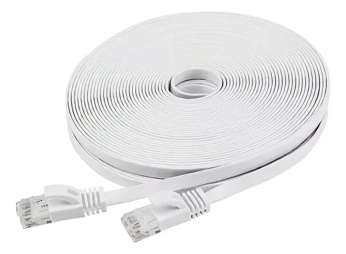 Cable De Red Ethernet Internet 5 Metros Rj45 Cat 7 Plano Una Ganga