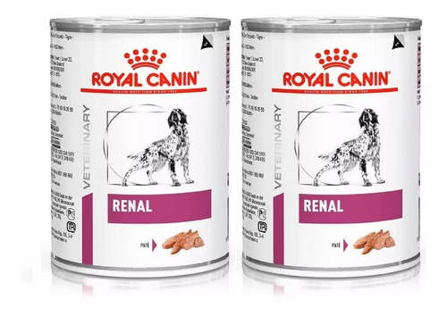 Kit 2 Unidades Ração Veterinary Diet Renal 410g Royal Canin