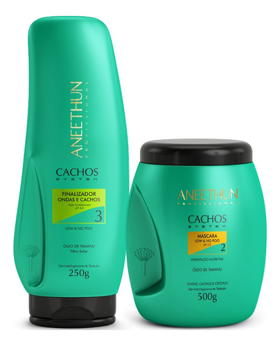 Finalizador + Máscara Linha Cachos System Aneethun + Brinde