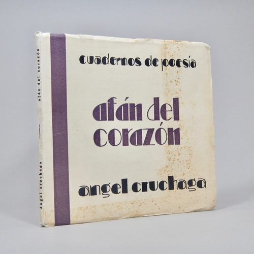 Afán Del Corazón Á Cruchaga Cuardernos De Poesía 1933 Ac4