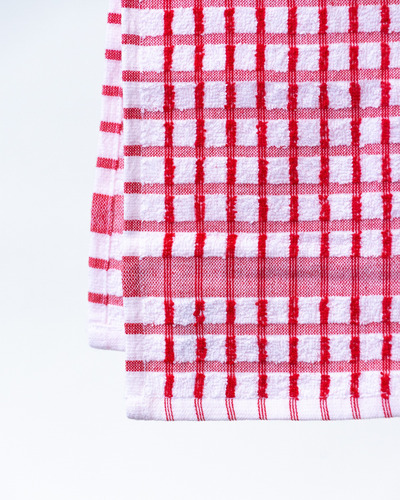 Paquete De 5 Secadores Rojos Para Cocina, 100% De Algodón