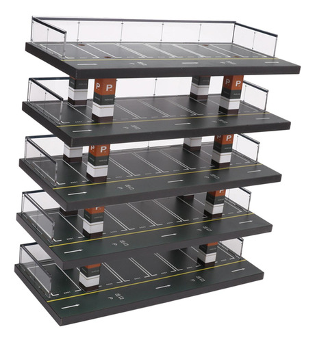 Diorama 1/64 Caixa De Exibição Para Estacionamento De