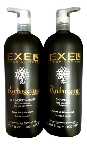 Shampoo Y Acondicionador Pelo Seco Hidratante Argan Exel