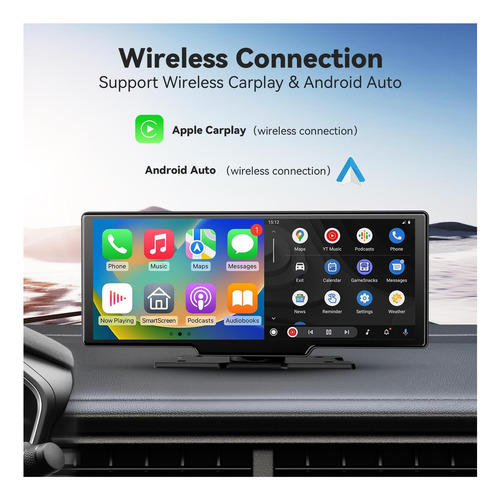 1026 Estéreo De Automóvil Inalámbrico Hd Para Carplay & De