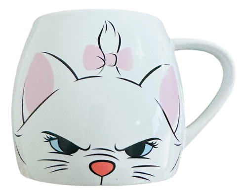 Taza Cerámica Disney Marie Aristogatos Con Cocoa 550ml Color Blanco