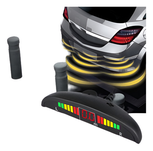 Vetomile Led Coche Radar Reverso Backup Sistema Auto Kit Pos