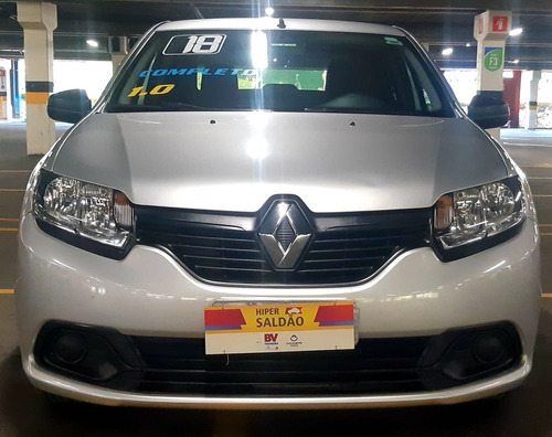 Renault Logan 1.0 Authentique Completo 2018 Zero Entrada