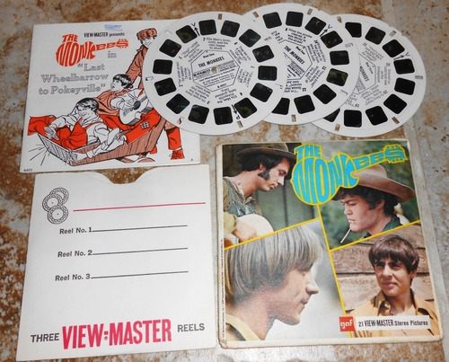 Viejo Viewmaster 3 Discos Banda The Monkees 1967