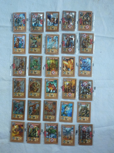 Mythomania Coleção Completa 30 Cards Com 17 Lacrados - Novo.