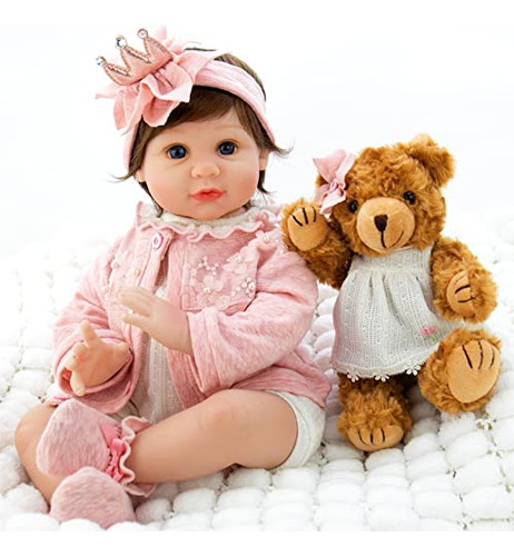 Milidool Muñeca Bebé Reborn Niña, 22 Pulgadas Realista