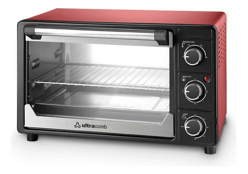 Horno Eléctrico 32 Lts Ultracomb Uc-32n Color Rojo