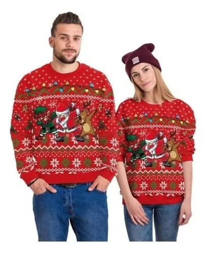 Sueter Navideño Ugly Jersey Navidad Pareja 2 Piezas [u]