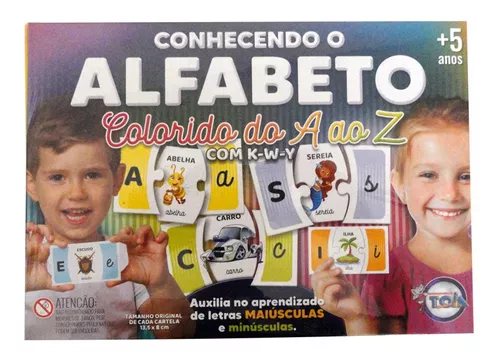 Jogo da Memória dos Bichos Alfabeto de A à Z - Toia Brinquedos