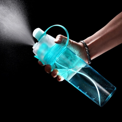 Imagen 2 de 9 de Botella De Agua Deportiva Con Atomizador Para Refrescarse