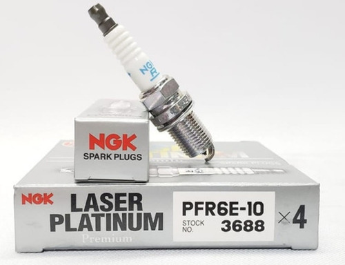 Bujía Ngk Laser Platino Número De Parte Pfr6e-10 Stock 3688