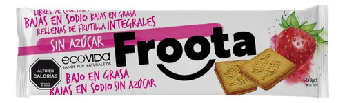 Galleta Froota Frutilla, Ecovida, Sin Azúcar Añadida, Vegana