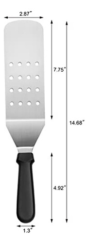 Esptula Flexible De Plstico Para Parrilla, Perforada, 14.5pu