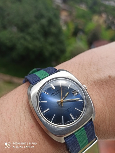 Único Seiko 6118-7010 Upgrade Máquina 21 Rubis Fab. 07/75