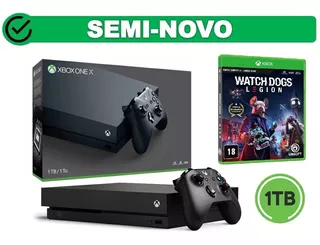 Console Microsoft Xbox One X 1tb Completo Com Nota Fiscal