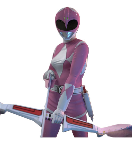 Ranger Rosa - Power Rangers - Resina 12k - Tinta Importada.
