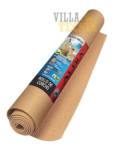 Rollo De Corcho Alfra 4mm 61x120 Cm Aislante De Sonido