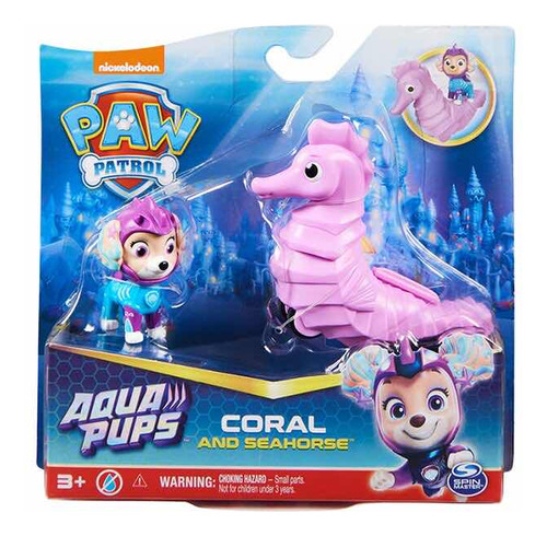 Paw Patrol Coral Y Caballito De Mar Aqua Pups Spin Master