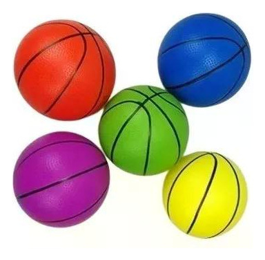 Pelota  Plástico Inflable Livianas Con Bote Básquet