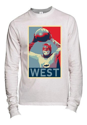 Playera M Larga Adam West  Post Serie Batman